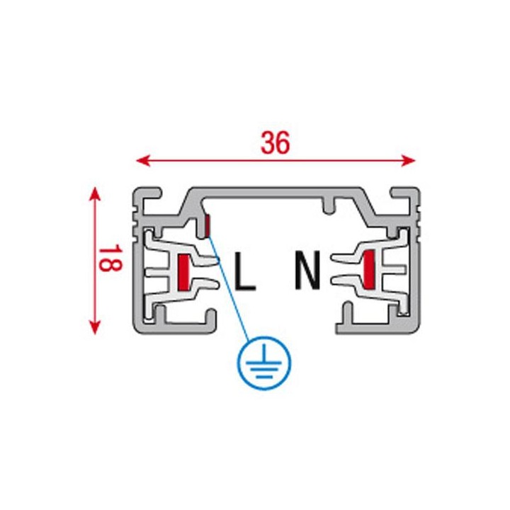 Artecta - 1-Phase Track 1000 mm - Trilho monofásico | Z-Bombilla