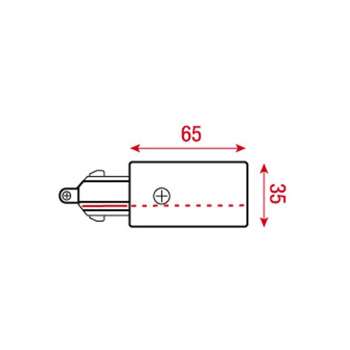 Artecta - 1-Phase Feed-In Connector - Accessorio per binari | Z-Bombilla