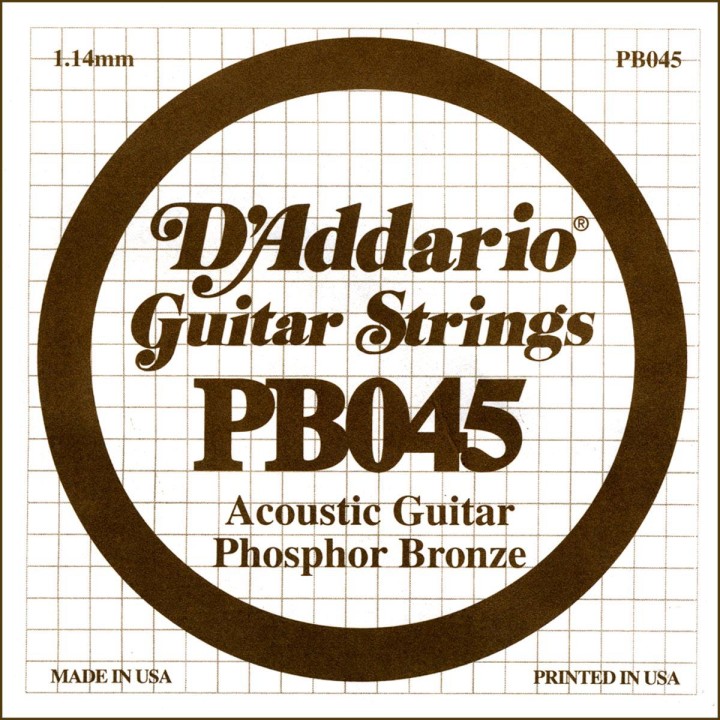 D'addario - PB045 - Acoustic Guitar String | Z-Bombilla