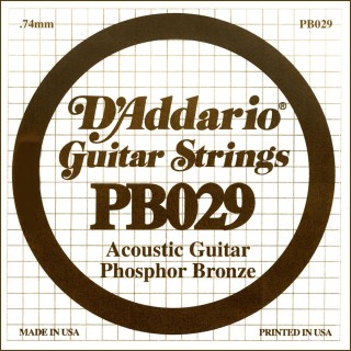D'addario - PB029 - Acoustic Guitar String | Z-Bombilla