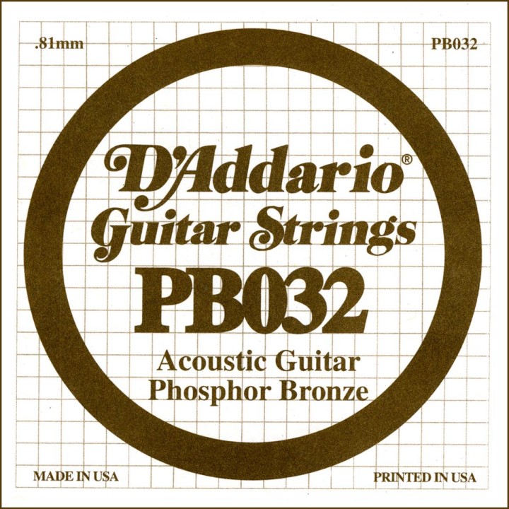 D'addario - PB032 - Acoustic Guitar String | Z-Bombilla