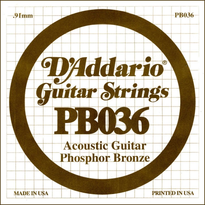 D'addario - PB036 - Corda Guitarra acústica | Z-Bombilla