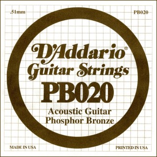D'addario - PB020 - Acoustic Guitar String | Z-Bombilla