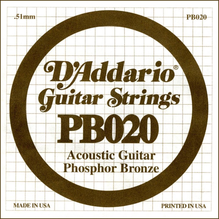 D'addario - PB020 - Acoustic Guitar String | Z-Bombilla