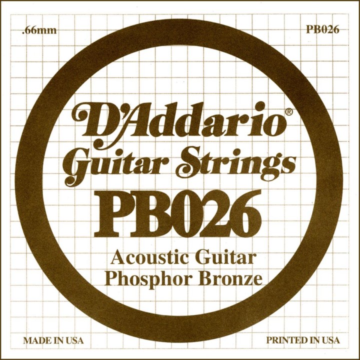 D'addario - PB026 - Acoustic Guitar String | Z-Bombilla