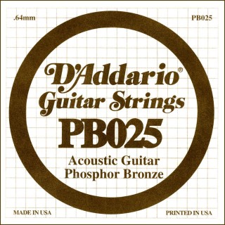 D'addario - PB025 - Acoustic Guitar String | Z-Bombilla