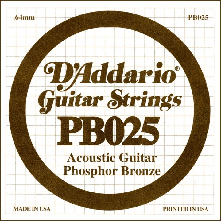 D'addario - PB025 - Acoustic Guitar String | Z-Bombilla
