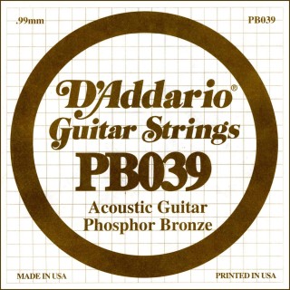 D'addario - PB039 - Acoustic Guitar String | Z-Bombilla