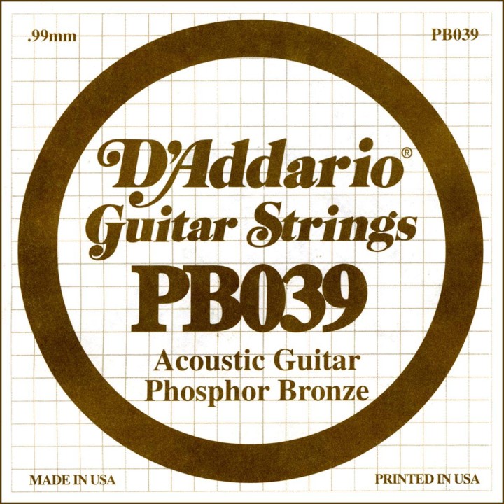 D'addario - PB039 - Acoustic Guitar String | Z-Bombilla