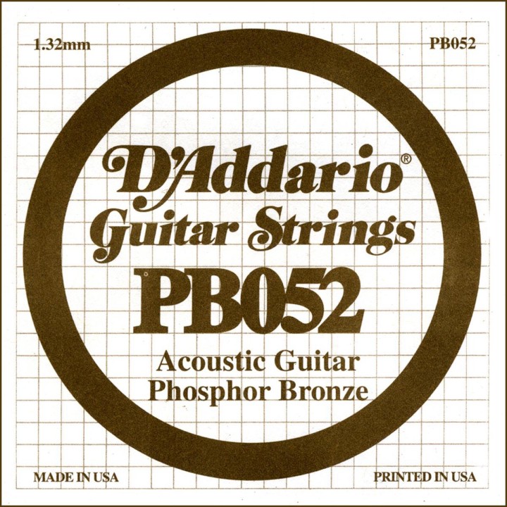 D'addario - PB052 - Acoustic Guitar String | Z-Bombilla