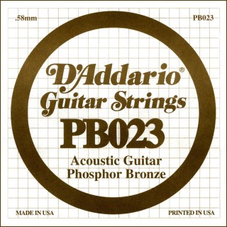 D'addario - PB023 - Acoustic Guitar String | Z-Bombilla