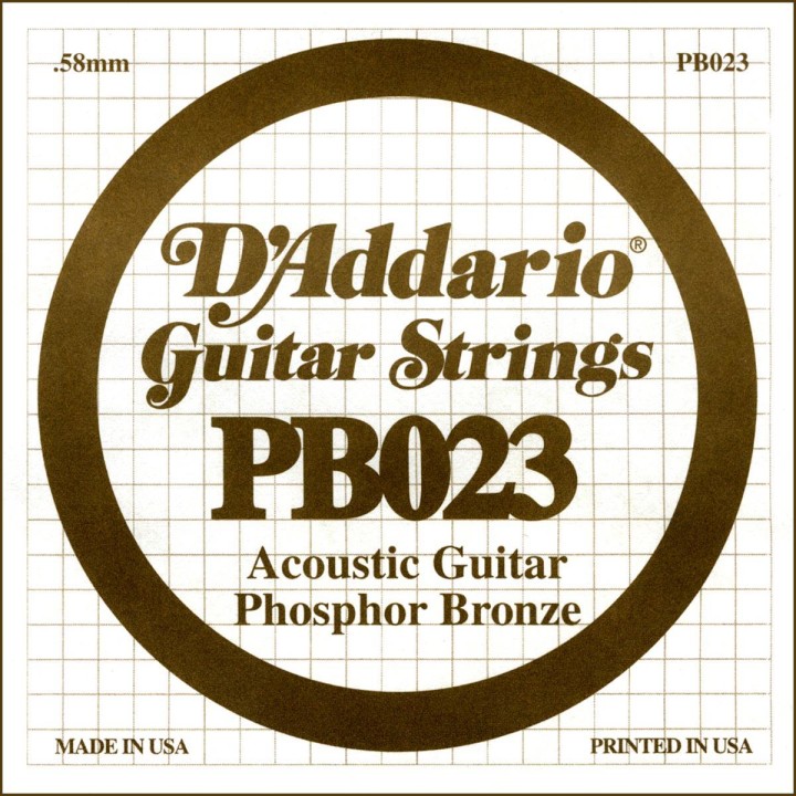 D'addario - PB023 - Acoustic Guitar String | Z-Bombilla