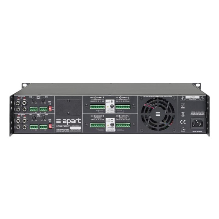 Apart - REVAMP4120T - 100V Linha Amplificador | Z-Bombilla