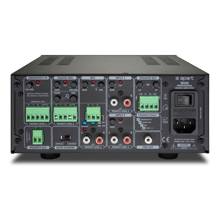 Apart - MA60 - 100V Linha Amplificador | Z-Bombilla