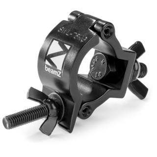 BeamZ - BC38B-75 Garra compacta Slimline 75kg Negra 151.426 - Truss Acessórios | Z-Bombilla