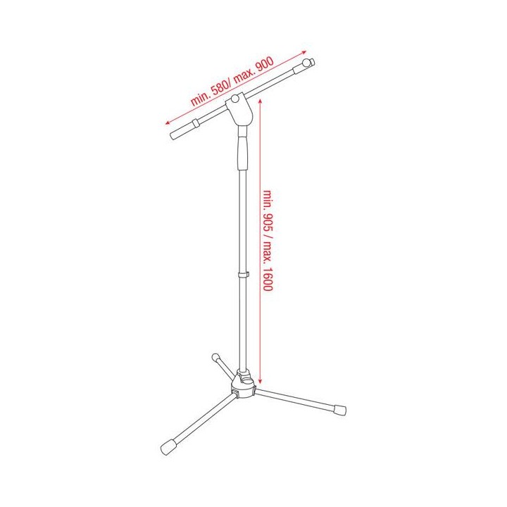 Dap Audio - Microphone Stand Ergo1 - Peu de Micro | Z-Bombilla