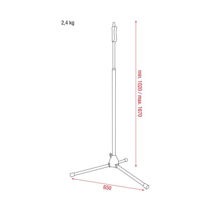Dap Audio - Quick Lock Microphone Stand - Peu de Micro | Z-Bombilla