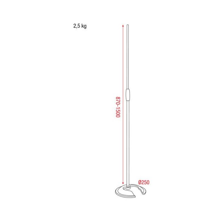 Dap Audio - Microphone pole with counterweight - Peu de Micro | Z-Bombilla