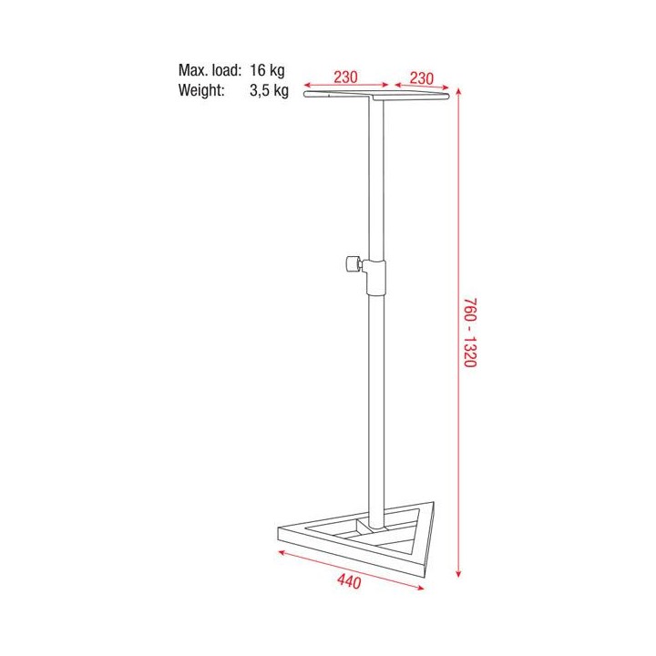 Dap Audio - Monitor Speaker stand - Tripé Speaker | Z-Bombilla