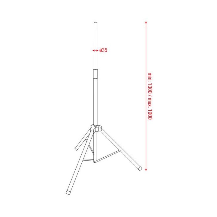 Dap Audio - Air Pressure Speaker Stand 35mm - Tripé Speaker | Z-Bombilla