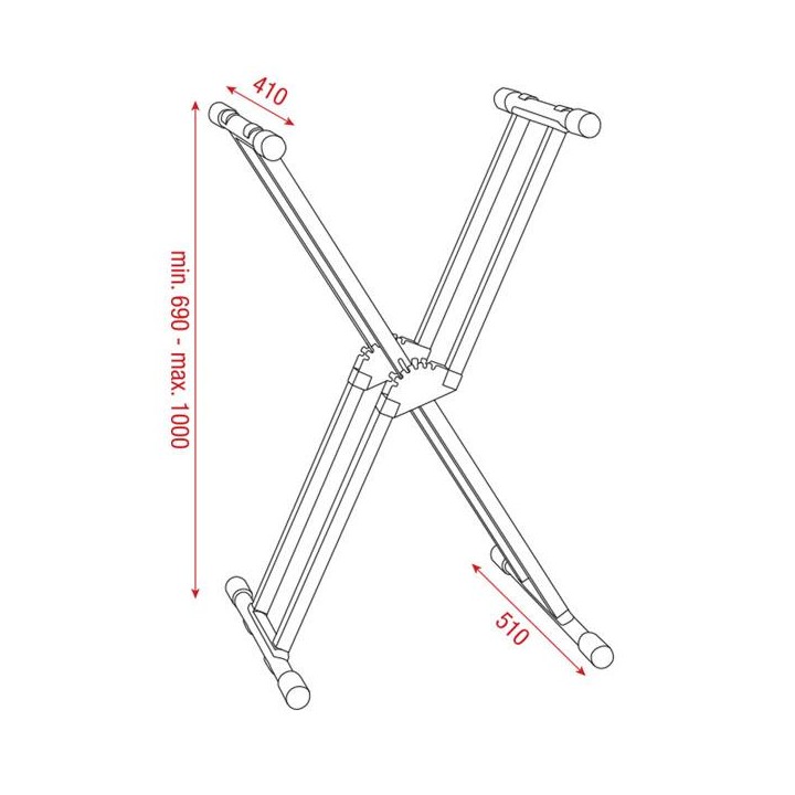 Dap Audio - Keyboard stand - Suporte Teclados | Z-Bombilla