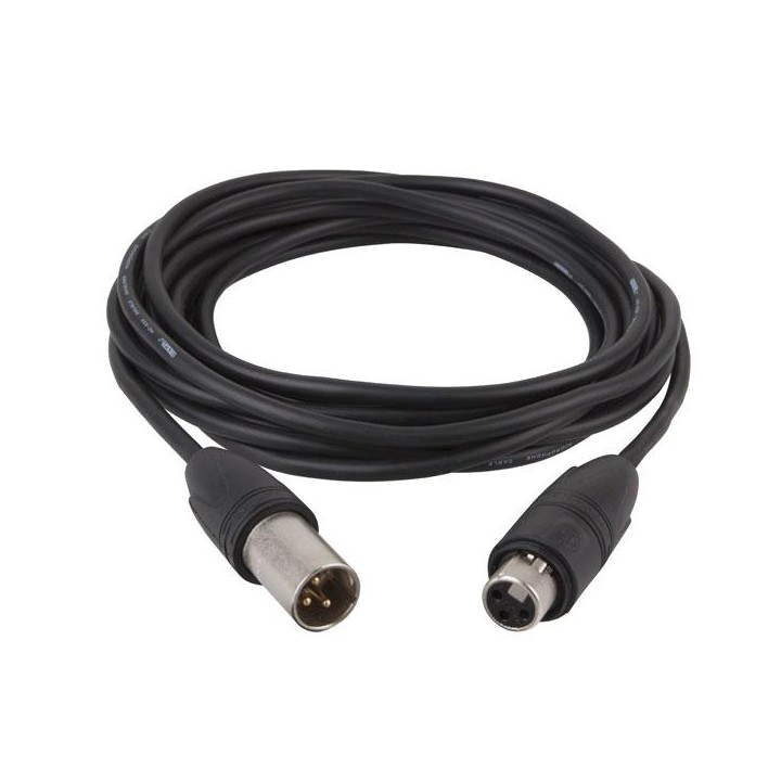 Dap Audio - FL82 - IP65 DMX/AES-EBU XLR/M 3p. - XLR/F 3p. Neutrik - Cable XLR DMX | Z-Bombilla