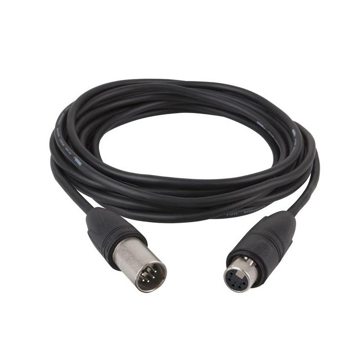 Dap Audio - FL83 - IP65 DMX/AES-EBU XLR/M 5p. - XLR/F 5p. Neutrik - Cable XLR DMX | Z-Bombilla