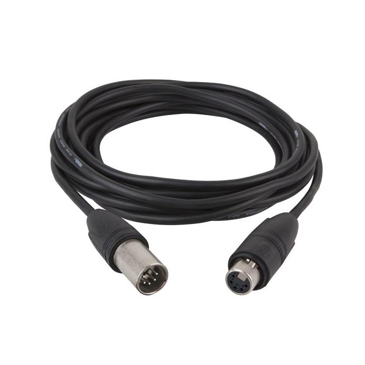 Dap Audio - FL83 - IP65 DMX/AES-EBU XLR/M 5p. - XLR/F 5p. Neutrik - Cable XLR DMX | Z-Bombilla