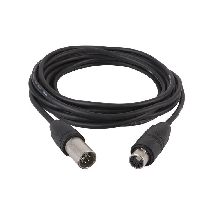 Dap Audio - FL83 - IP65 DMX/AES-EBU XLR/M 5p. - XLR/F 5p. Neutrik - Cable XLR DMX | Z-Bombilla
