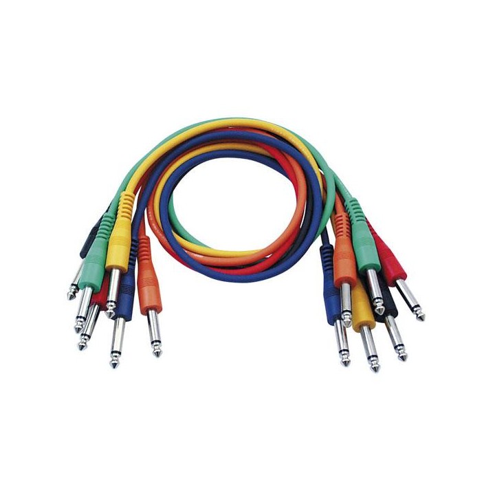 Dap Audio - FL11 - 6 coloured unbal. patch - Cable d'Àudio - Jack - Jack | Z-Bombilla