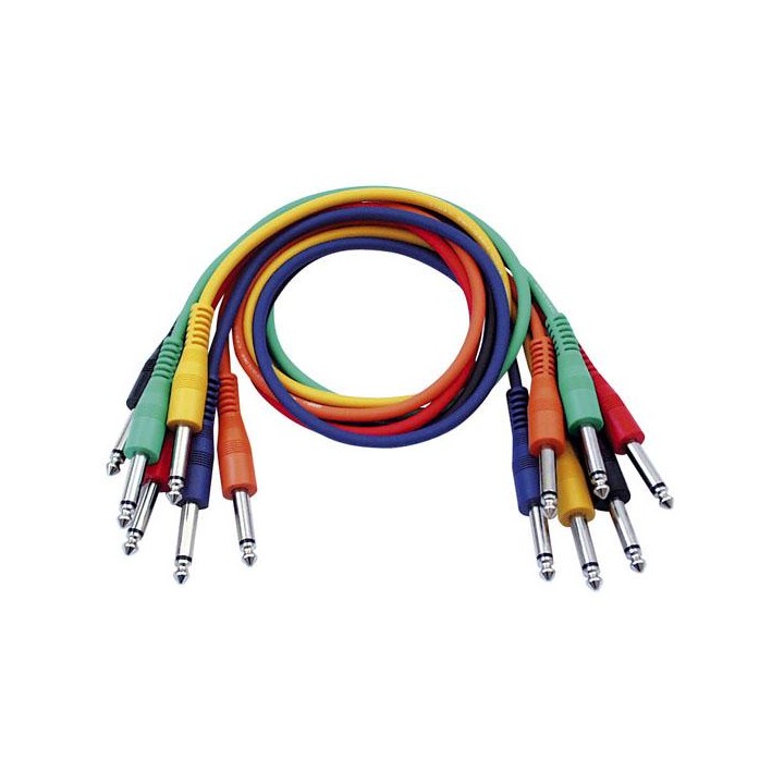 Dap Audio - FL11 - 6 coloured unbal. patch - Cable d'Àudio - Jack - Jack | Z-Bombilla