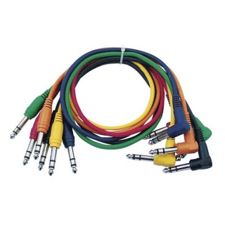 Dap Audio - FL15 - 6 coloured bal. patch straight - 90° - Cable d'Àudio - Jack - Jack | Z-Bombilla