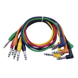 Dap Audio - FL15 - 6 coloured bal. patch straight - 90° - Cable d'Àudio - Jack - Jack | Z-Bombilla