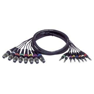 Dap Audio - FL67 - 8 XLR/F 3 p. - 8 Jack stereo - Cable d'Àudio - Jack - Jack | Z-Bombilla