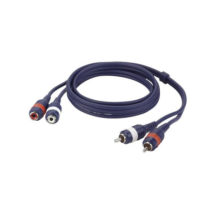 Dap Audio - FL27 - 2 RCA Male L/R - 2 RCA Female L/R - Os Cabo de Áudio - RCA - RCA | Z-Bombilla