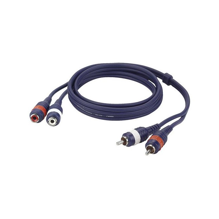 Dap Audio - FL27 - 2 RCA Male L/R - 2 RCA Female L/R - Os Cabo de Áudio - RCA - RCA | Z-Bombilla