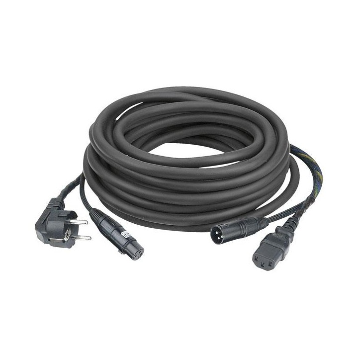 Dap Audio - FP08 - Schuko/XLR F -  IEC/XLR M - Cable Senyal i Corrent | Z-Bombilla