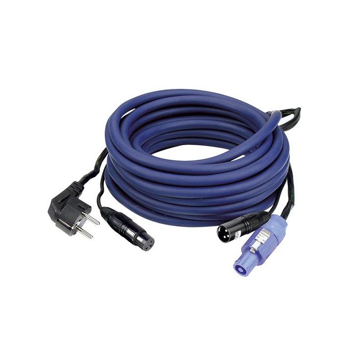 Dap Audio - FP10 - Schuko/XLR F - Powercon/XLR M - Sinal e Cabo de Alimentação | Z-Bombilla