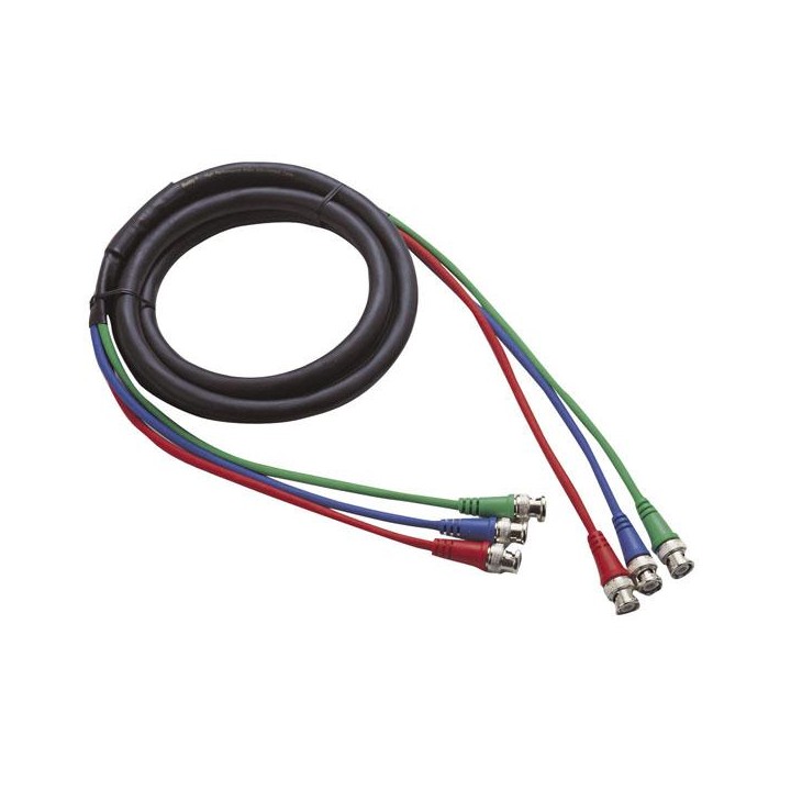 DMT - FV02 -  Ø6 mm. 3 BNC - 3 BNC - cable BNC | Z-Bombilla
