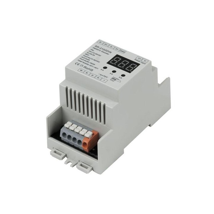 Artecta - Play-III DMX Din Rail Decoder - Controller Command | Z-Bombilla