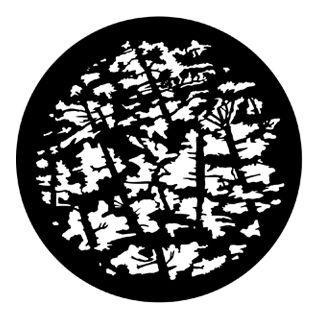 Rosco - 77107 - Aço Padrão Gobo - Árvores e Vegetação | Z-Bombilla