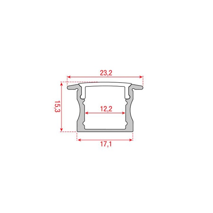 Artecta - Profile Pro-line 17 Recessed - profili | Z-Bombilla