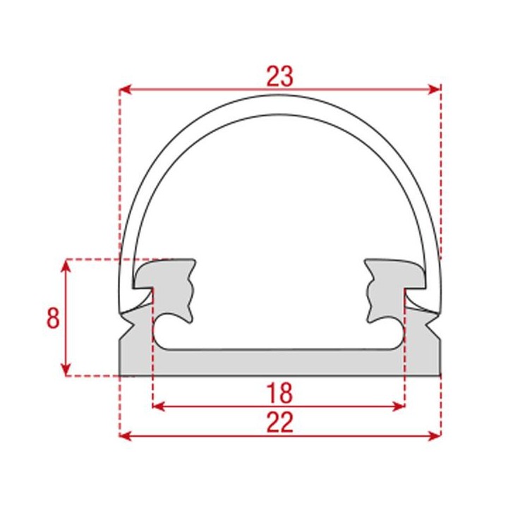 Artecta - Profile Eco Surface 22 - Perfis | Z-Bombilla