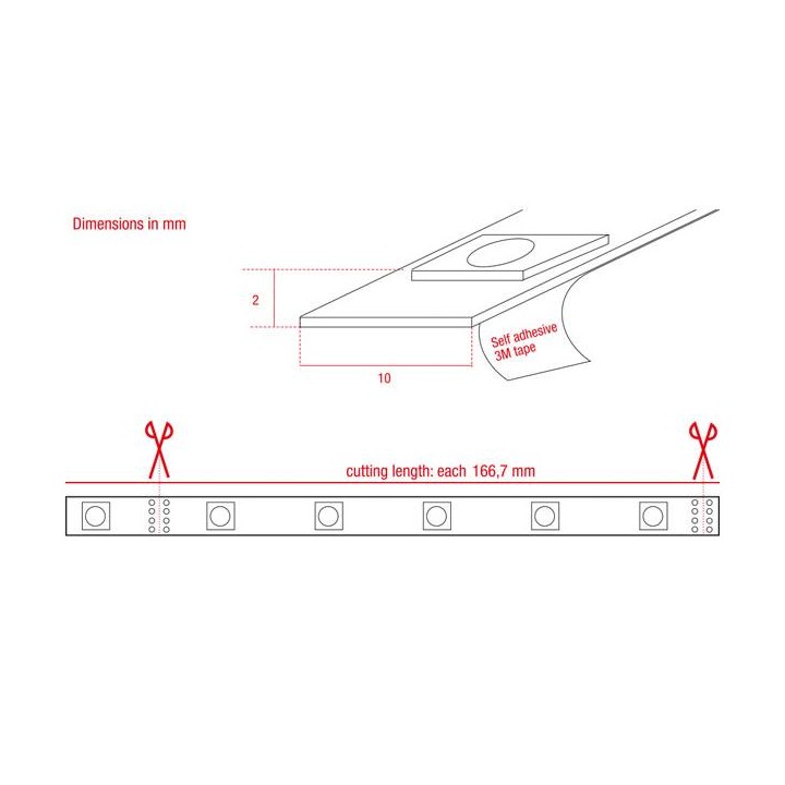 Artecta - Havana Ribbon RGB 30-24V - Tira conduzida flexível | Z-Bombilla