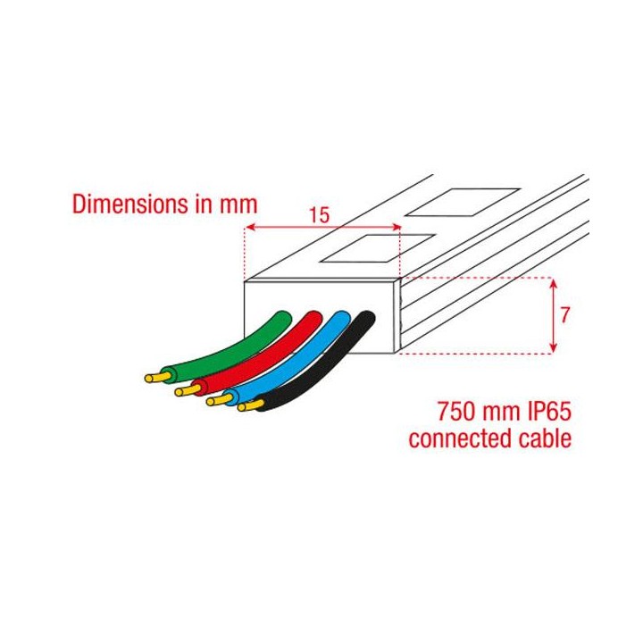 Artecta - Havana Rigid RGB - 72 - 24 VDC - Striscia led flessibile | Z-Bombilla