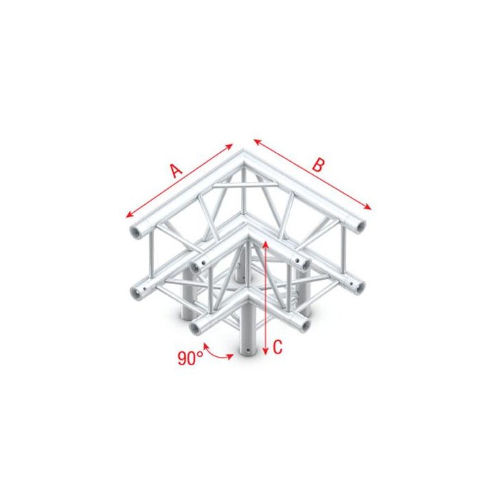 Showtec - Corner 3-way 90° - Cantonada truss SHOWTEC | Z-Bombilla