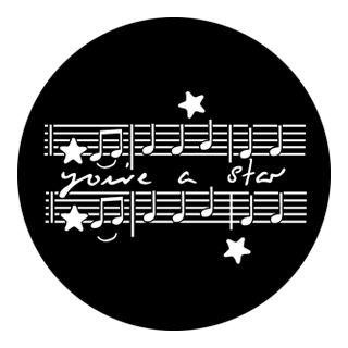 Rosco - 76554 - Standard Steel Gobo - Graphics | Z-Bombilla