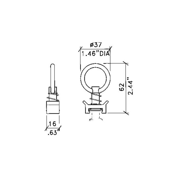 Dap Audio - Single Point Flying Stud - Accessório | Z-Bombilla