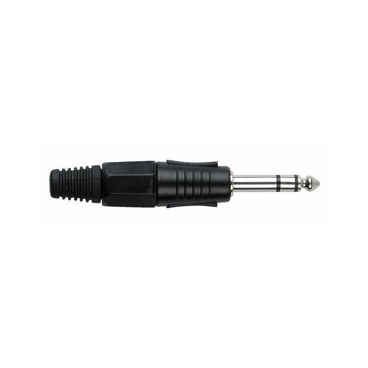 Dap Audio - 6.3 mm Jackplug Stereo, Black housing - Jack Conector  | Z-Bombilla