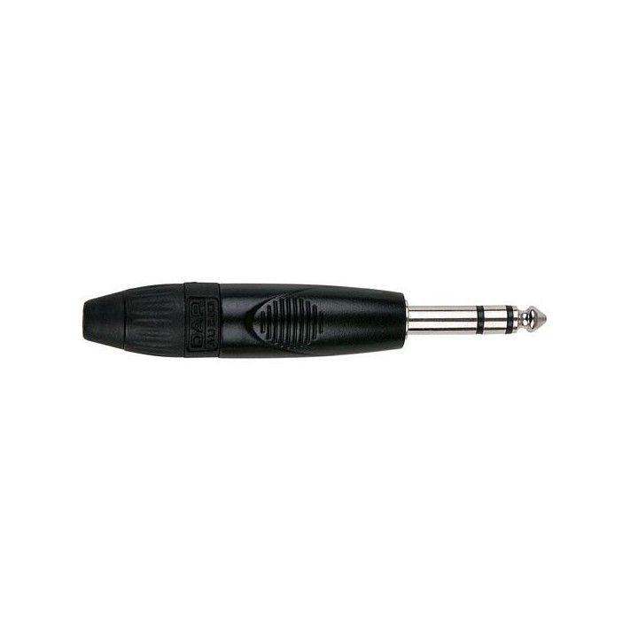 Dap Audio - 6.3mm Jack X-type Stereo with black endcap - Jack Conector  | Z-Bombilla